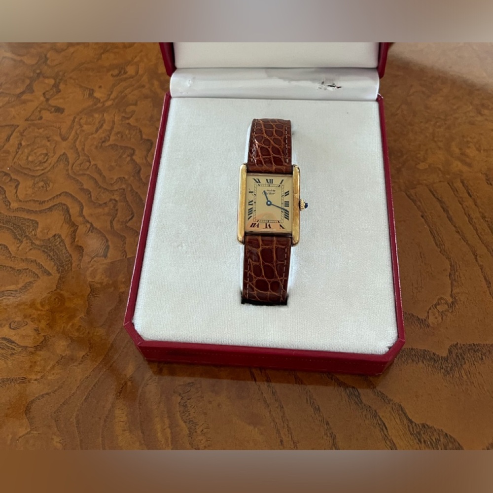 Cartier Must Tank Vermeil Watch